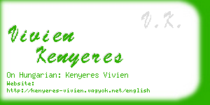 vivien kenyeres business card